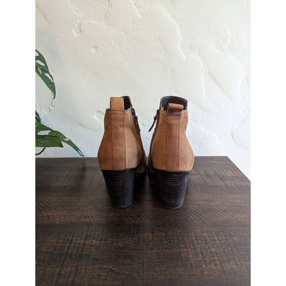 Cole Haan Chesney Brown Leather Booties Women's - Size 8B - Picture 4 of 10